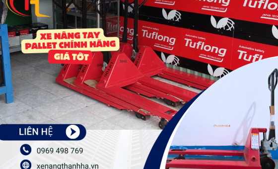 Xe nâng tay Pallet chính hãng giá tốt