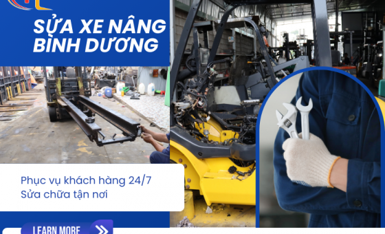 Sửa chữa xe nâng uy tín chuyên nghiệp tại Bình Dương