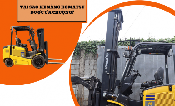 Vì sao xe nâng điện Komatsu được ưa chuộng?