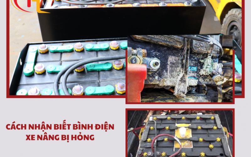 Cách nhận biết bình điện xe nâng bị hỏng