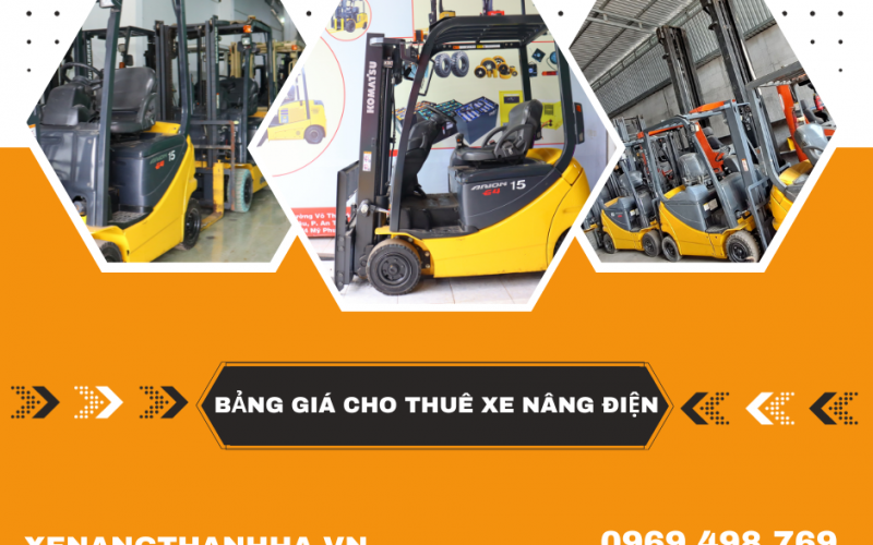 Bảng giá cho thuê xe nâng điện mới nhất
