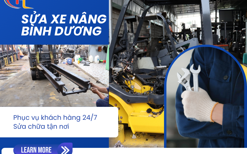 Sửa chữa xe nâng uy tín chuyên nghiệp tại Bình Dương