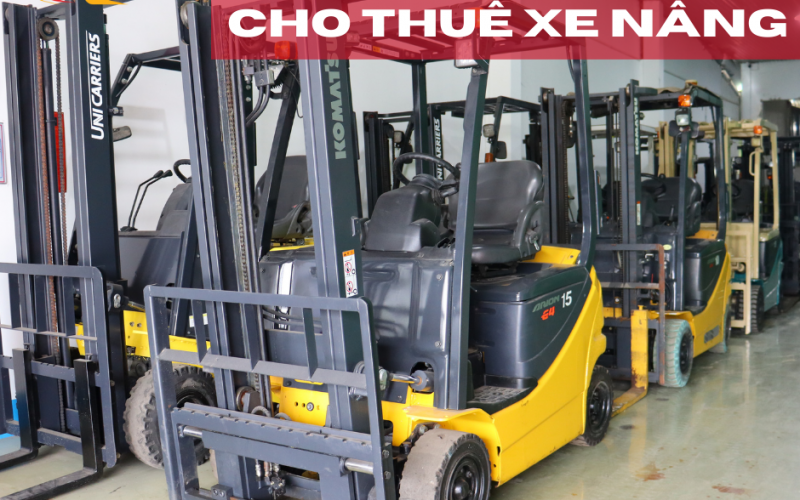 Cho thuê xe nâng 1 tấn đến 6 tấn theo ngày và theo tháng.