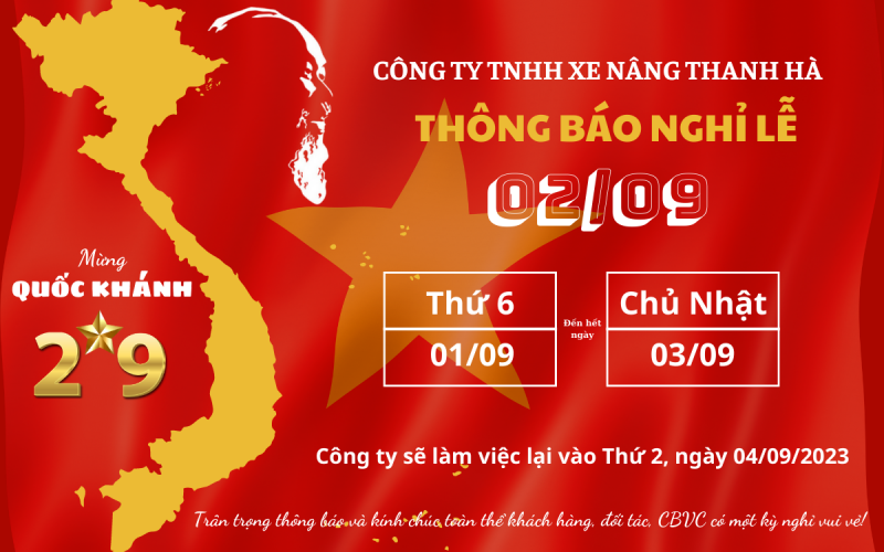 THÔNG BÁO NGHỈ LỄ 2/9