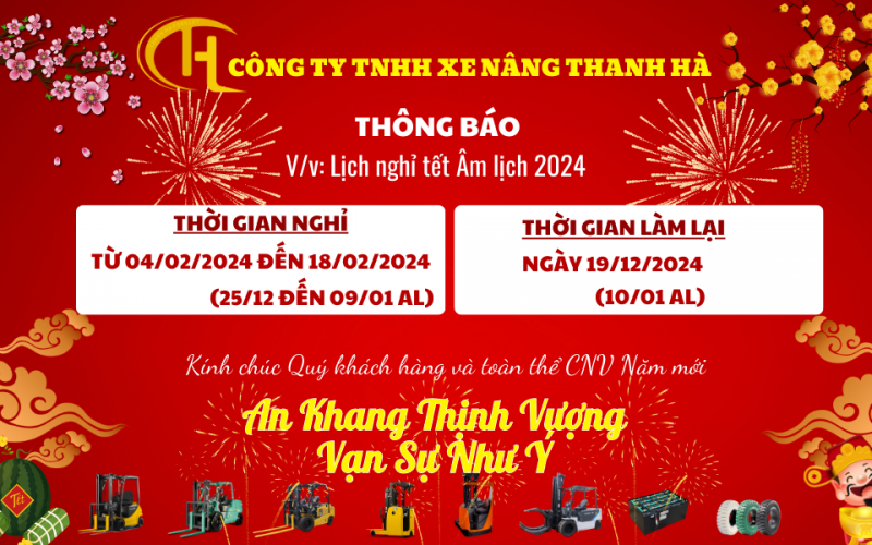 THÔNG BÁO LỊCH NGHỈ TẾT ÂM LỊCH 2024