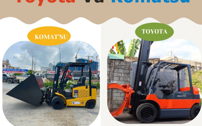 So Sánh Xe Nâng Toyota Và Komatsu