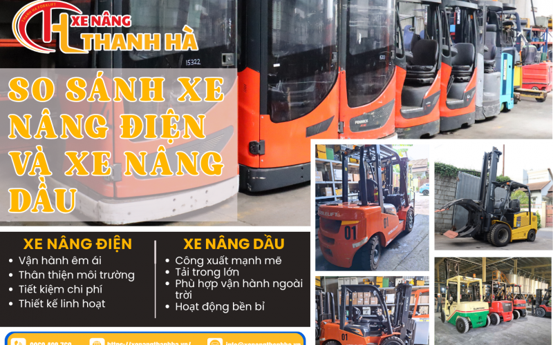 So Sánh Xe Nâng Điện Và Xe Nâng Dầu - Nên Chọn Loại Nào Cho Doanh Nghiệp?