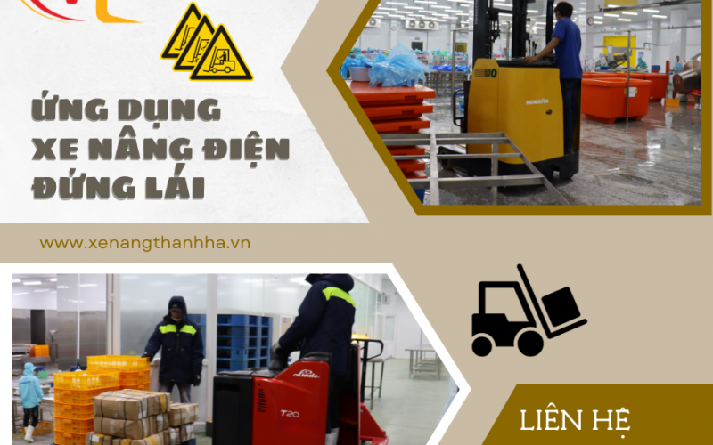 Ứng dụng của xe nâng đứng lái trong nâng vận tải và lưu kho