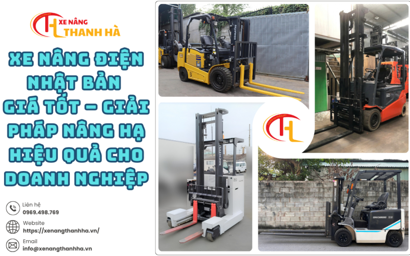 Xe Nâng Điện Nhật Bản Giá Tốt – Giải Pháp Nâng Hạ Hiệu Quả Cho Doanh Nghiệp