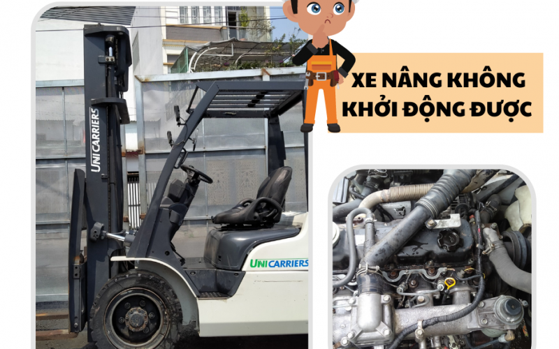 Xe nâng không khởi động được - Cách khắc phục