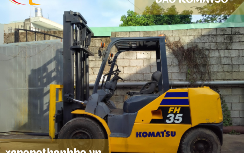 Báo giá xe nâng dầu Komatsu cũ nhập khẩu máy zin