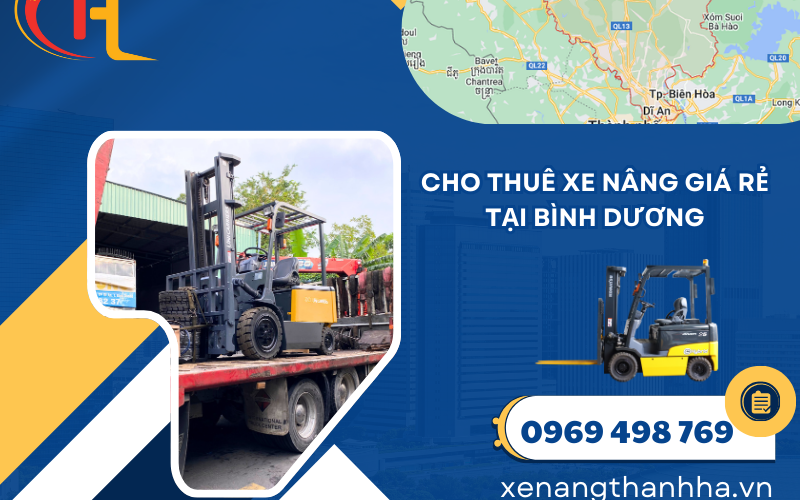 CHO THUÊ XE NÂNG GIÁ RẺ TẠI BÌNH DƯƠNG