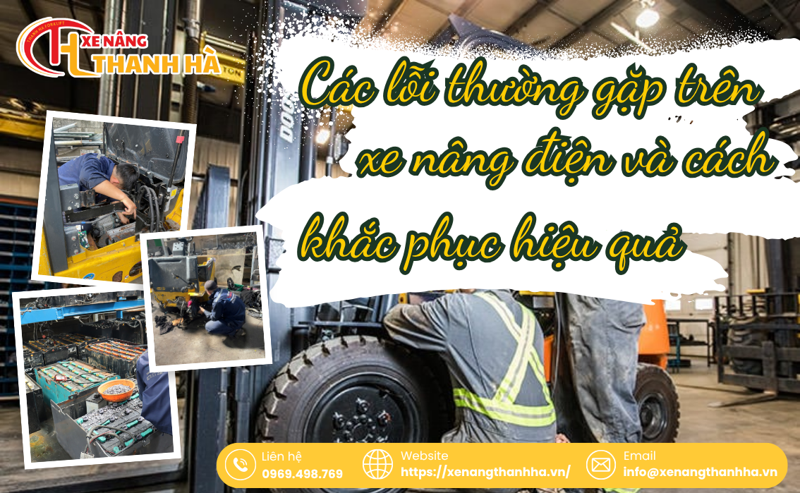 Các lỗi thường gặp trên xe nâng điện