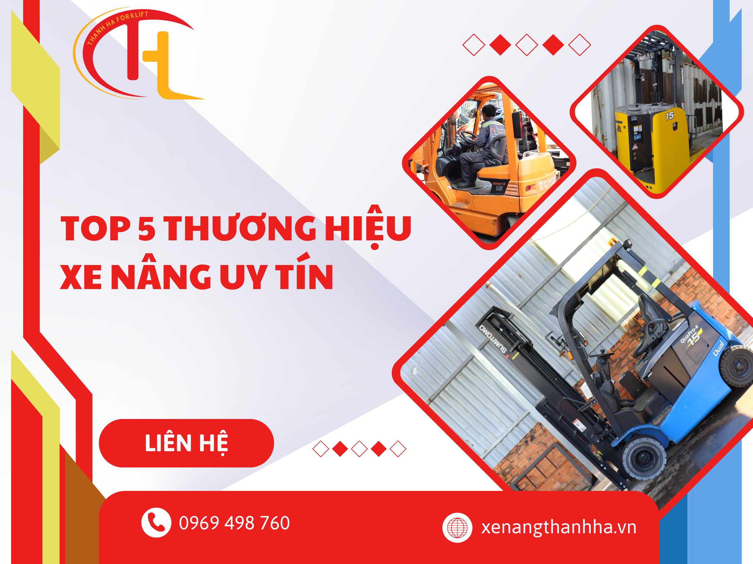 Top 5 thương hiệu xe nâng uy tín