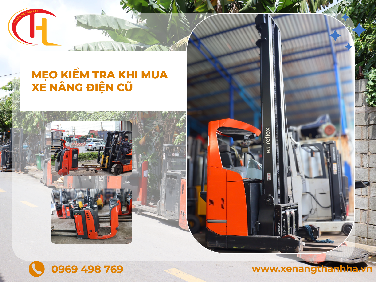 Mẹo kiểm tra xe nâng cũ trước khi mua