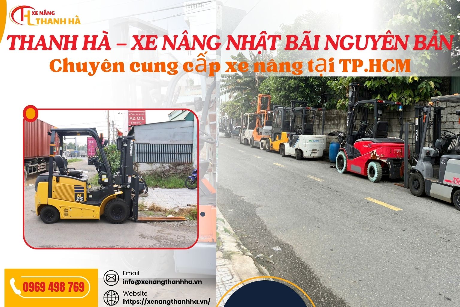 Thanh Hà – Chuyên cung cấp xe nâng Nhật bãi nguyên bản tại TP.HCM