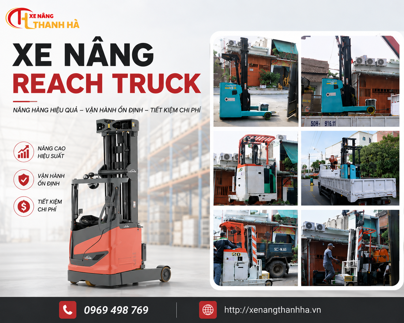 Xe Nâng Reach Truck 