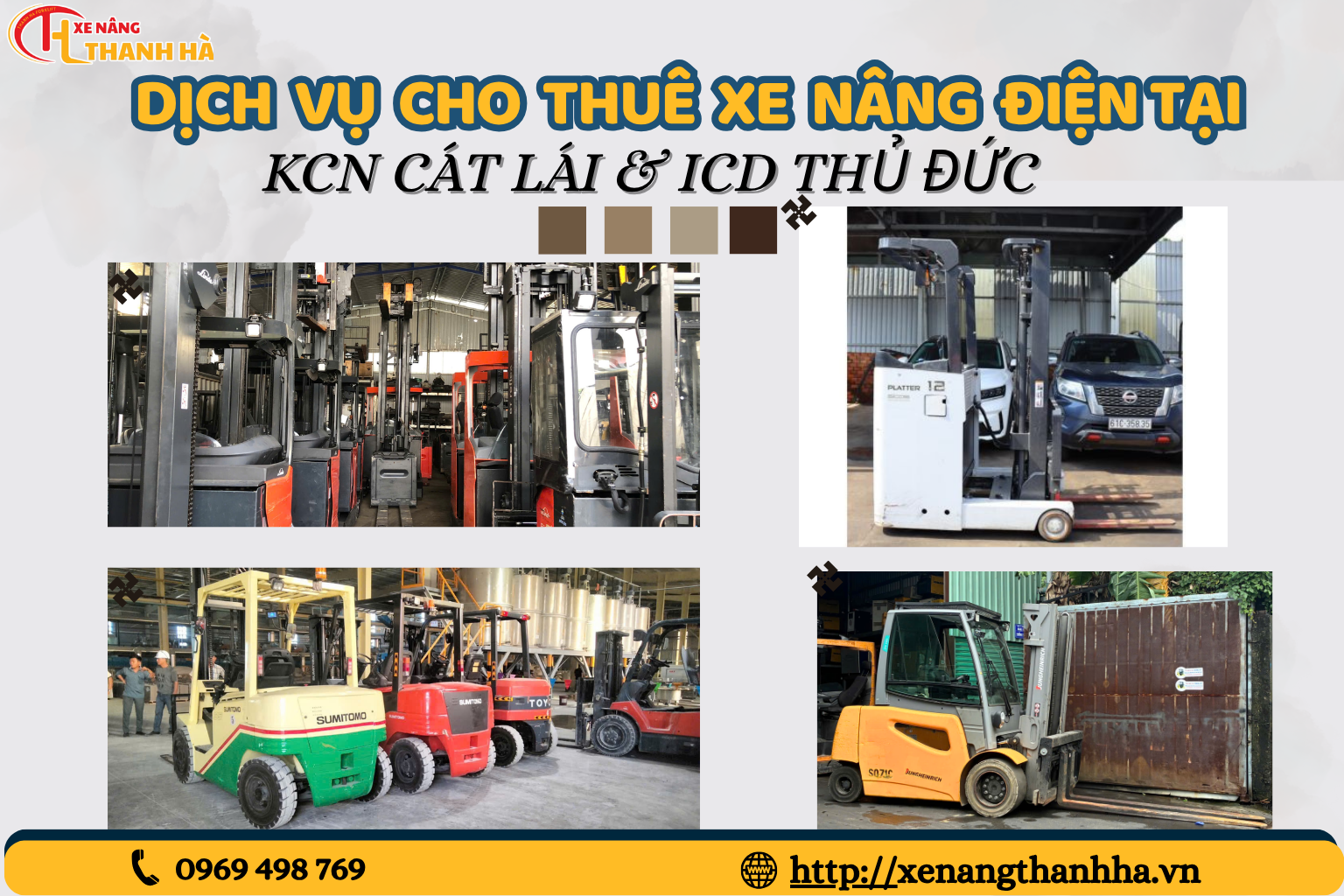 Dịch Vụ Cho Thuê Xe Nâng Tại KCN Cát Lái & ICD Thủ Đức