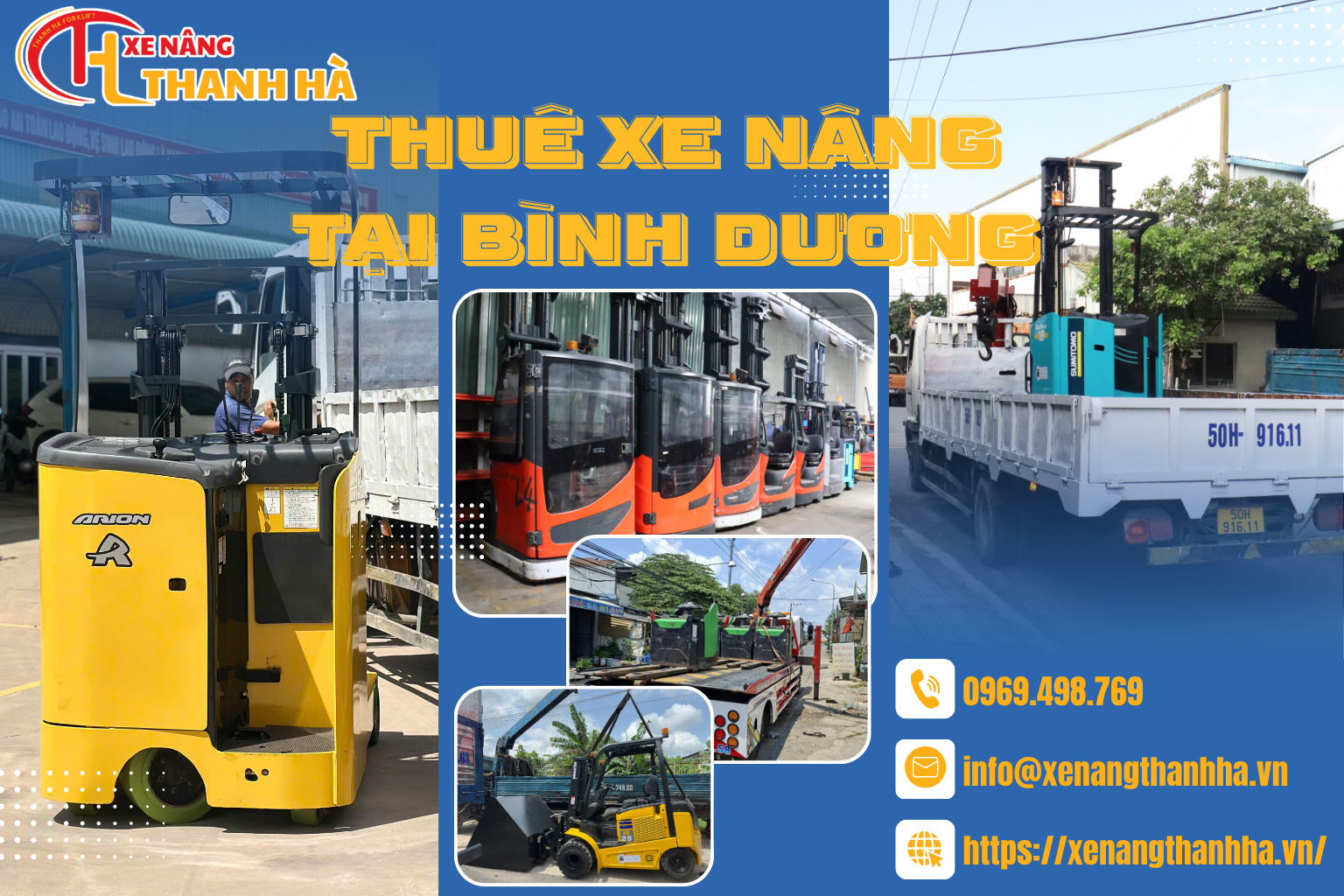 Thuê xe nâng tại Bình Dương