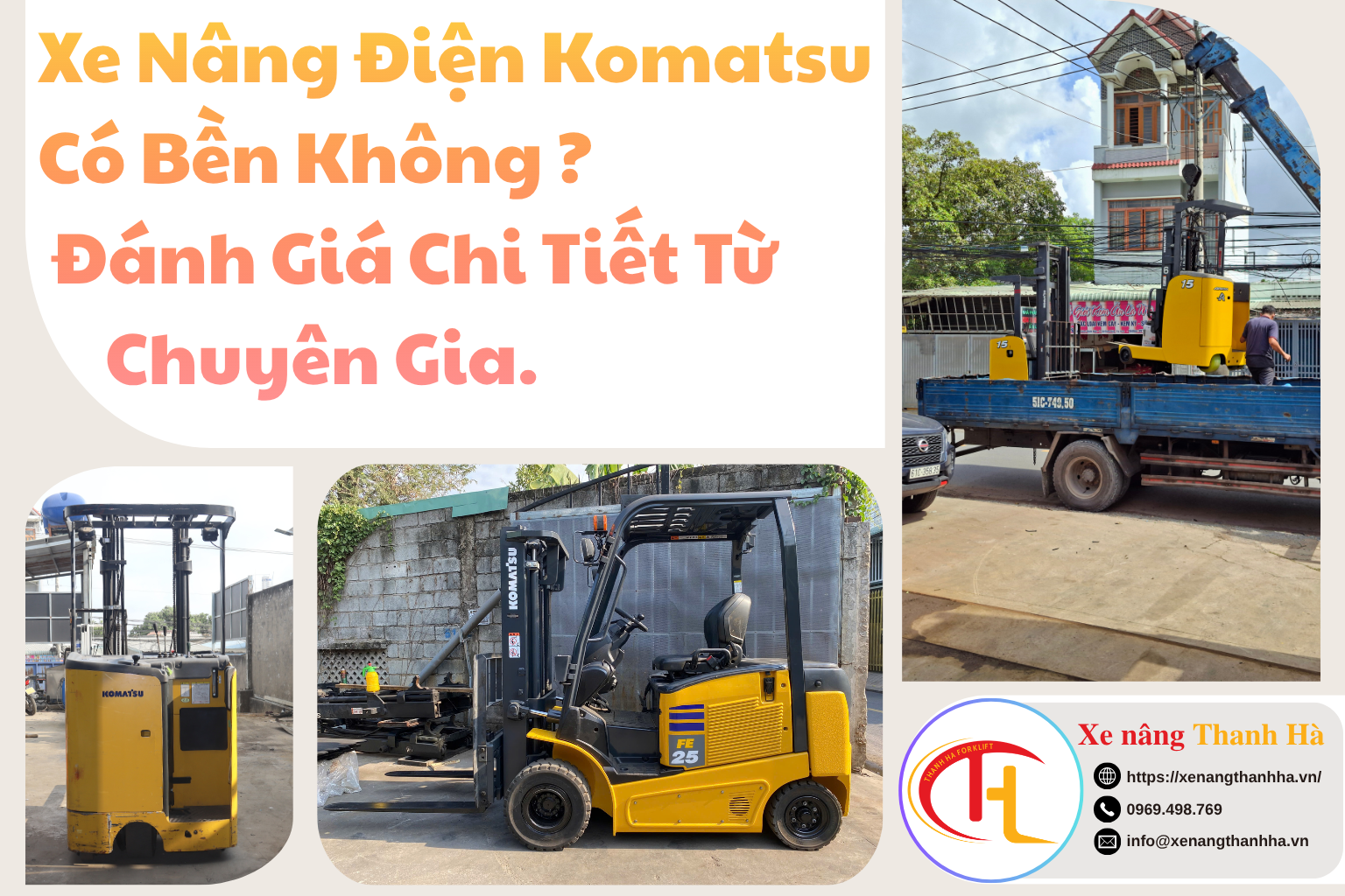 Xe nâng điện komatsu