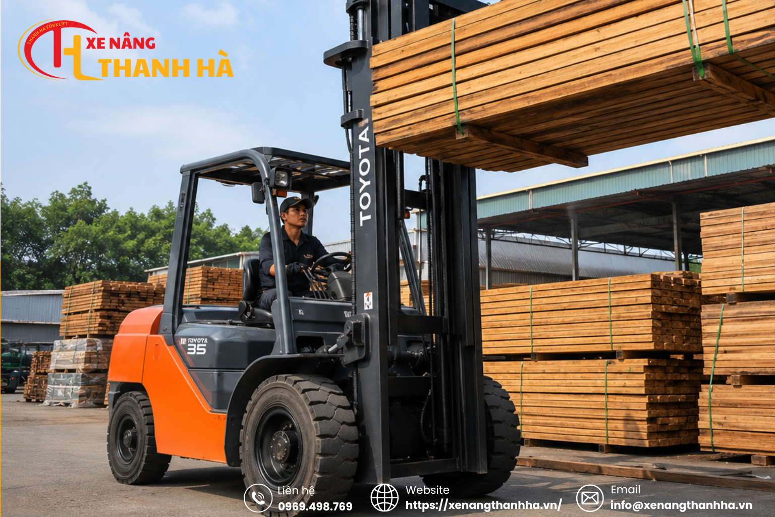 Xe nâng điện Nhật Bản