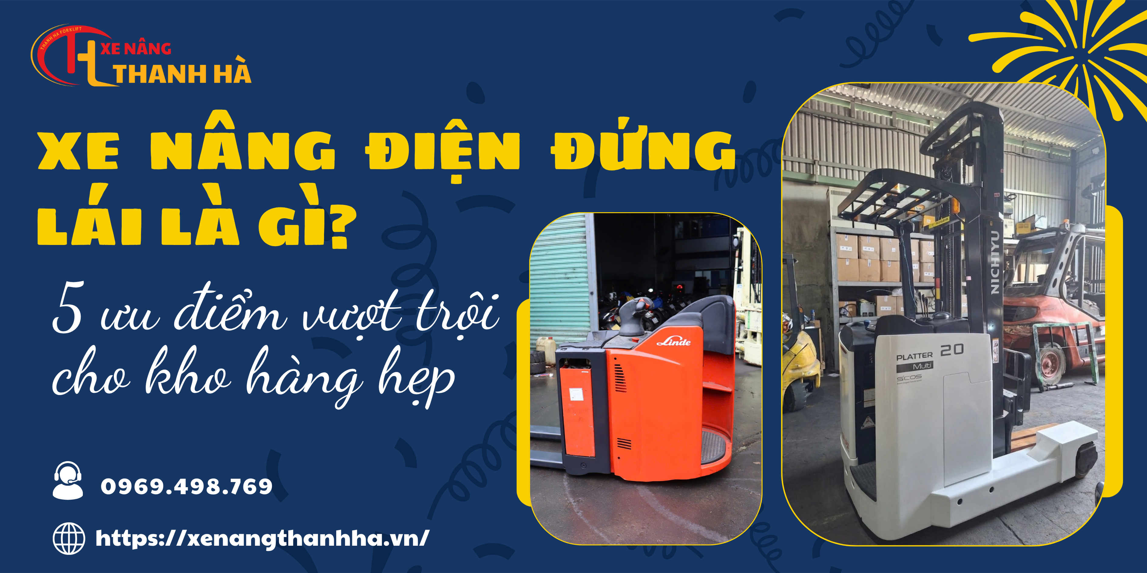 Xe nâng đứng lái