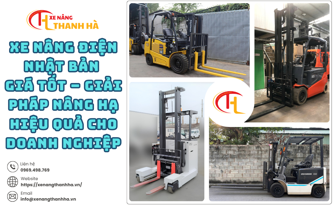 Xe nâng điện nhật bản