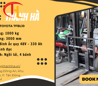 Xe Nâng Điện Toyota 7FBL10 1 Tấn – Chính Hãng, Giá Tốt