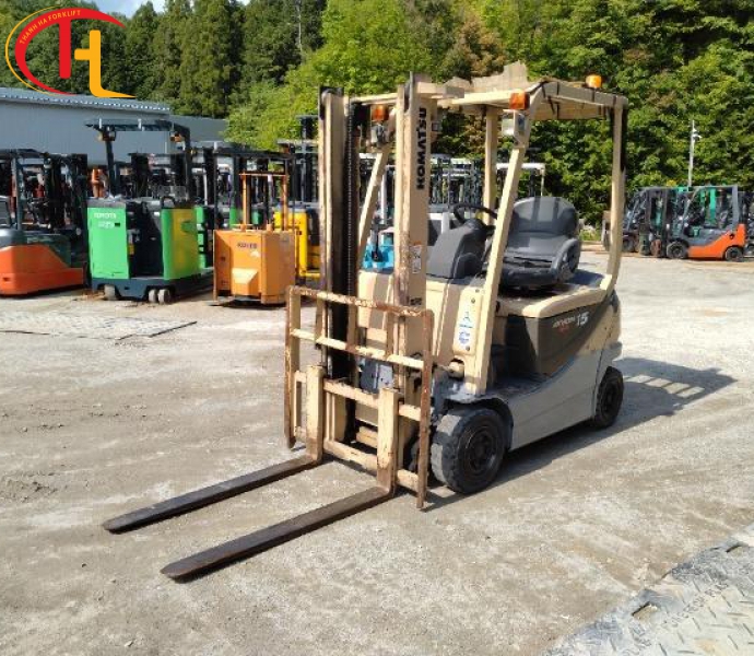 XE NÂNG ĐIỆN 1,5 TẤN KOMATSU NGỒI LÁI