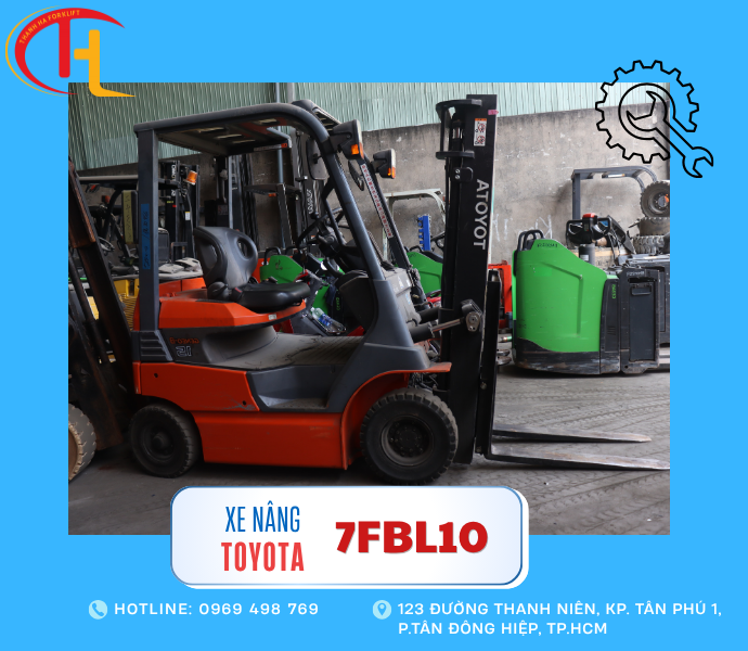 Xe nâng điện toyota 1 tấn - Chính hãng