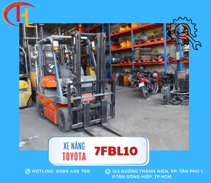 Xe nâng điện toyota 1 tấn - Chính hãng