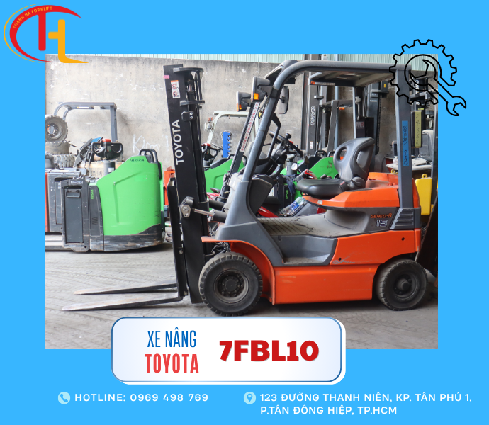 Xe nâng điện toyota 1 tấn - Chính hãng