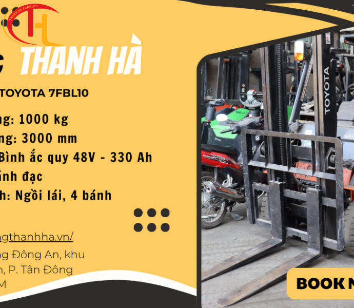 Xe Nâng Điện Toyota 7FBL10 1 Tấn – Chính Hãng, Giá Tốt